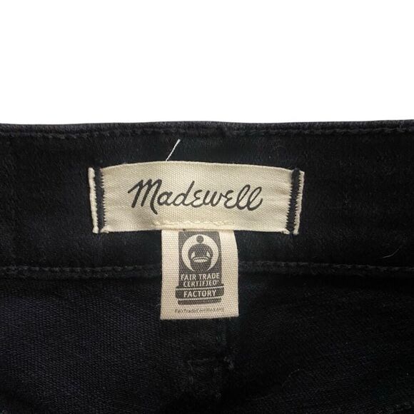 Madewell Black EUC Mid Rise Kick Out Jeans size 23P - Picture 5 of 5